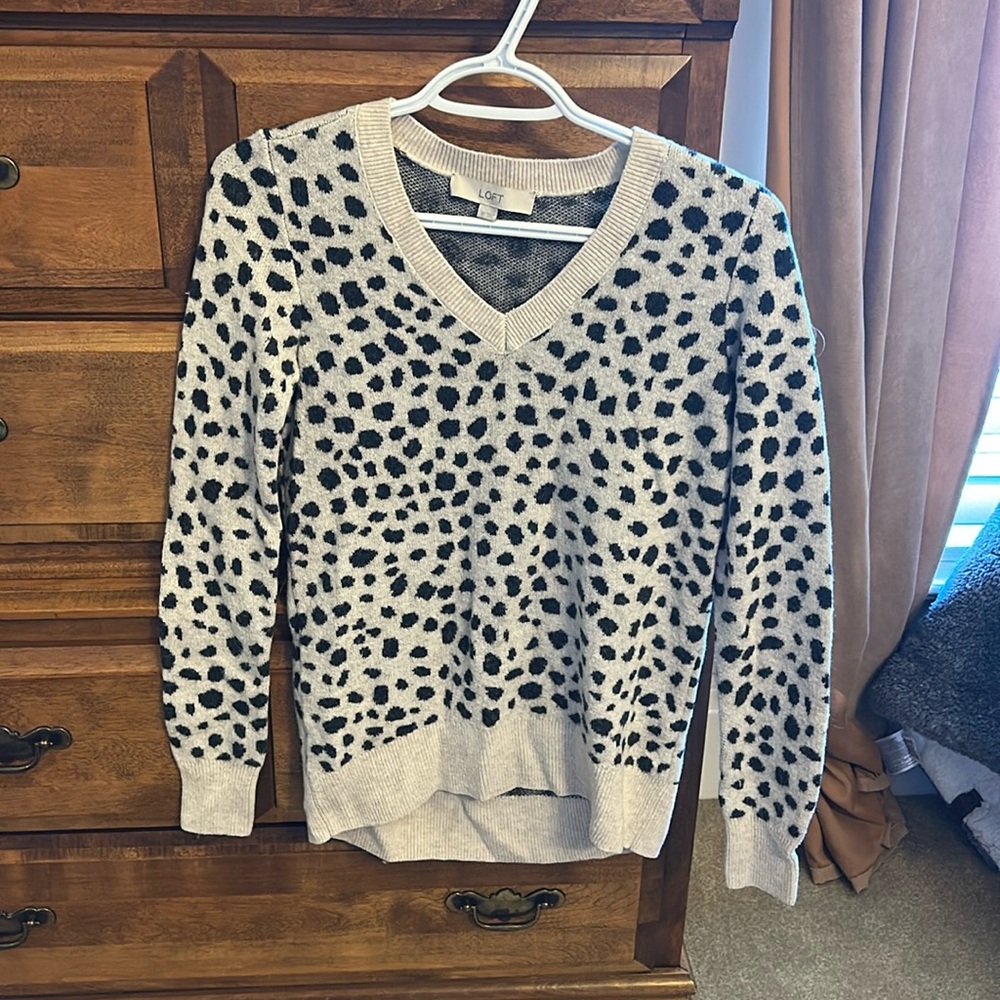 LOFT Leopard Print Cardigan